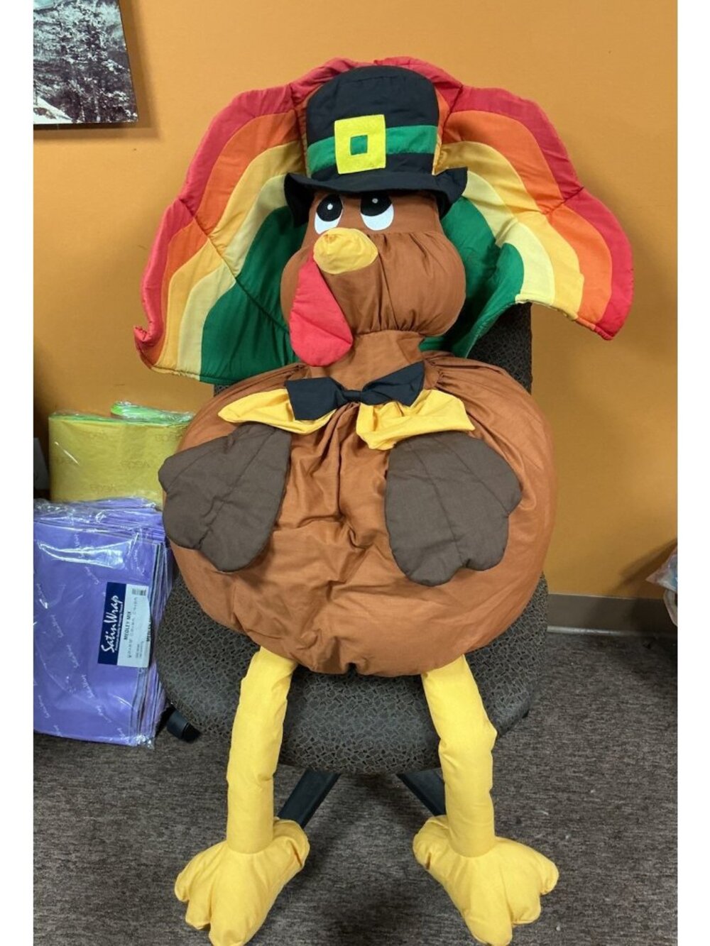 Giant Vintage Plush Turkey Large 48 Inches
